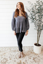 Load image into Gallery viewer, Sassy Swing Top in Charcoal
