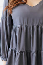 Load image into Gallery viewer, Sassy Swing Top in Charcoal
