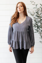 Load image into Gallery viewer, Sassy Swing Top in Charcoal
