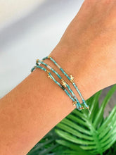 Load image into Gallery viewer, PREORDER: Semi Precious Cross Bracelet Sets in Three Colors
