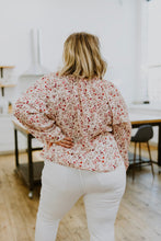 Load image into Gallery viewer, Stella Notched Neck Floral Long Sleeve Blouse
