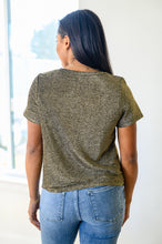 Load image into Gallery viewer, Sweetly Twinkle Short Sleeve Knit Top In Black
