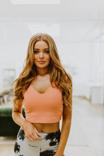 Load image into Gallery viewer, Tell Me More Crop Tank In Coral
