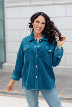 Load image into Gallery viewer, Tell Me After Work Shacket in Teal
