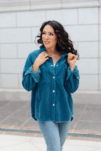 Load image into Gallery viewer, Tell Me After Work Shacket in Teal
