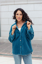 Load image into Gallery viewer, Tell Me After Work Shacket in Teal
