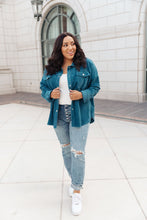 Load image into Gallery viewer, Tell Me After Work Shacket in Teal
