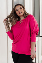 Load image into Gallery viewer, Lovely Ladder V Neck Top in Pink
