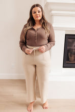 Load image into Gallery viewer, Wide Legged &amp; Cozy Sweatpants in Sand
