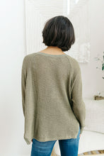 Load image into Gallery viewer, Wishful Thinking Henley In Olive
