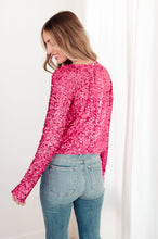 Load image into Gallery viewer, You Found Me Sequin Top in Fuchsia
