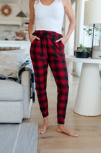 Load image into Gallery viewer, Your New Favorite Joggers in Red Plaid
